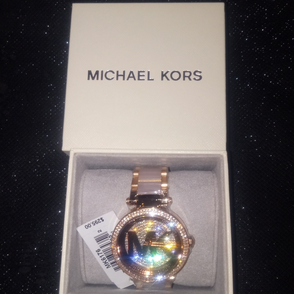 Michael Kors Rose Gold Watch with Multicolor Dial - Picture 1 of 1